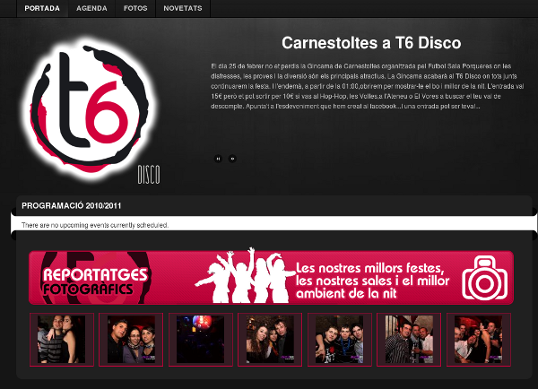 Web Joomla Discoteca T6