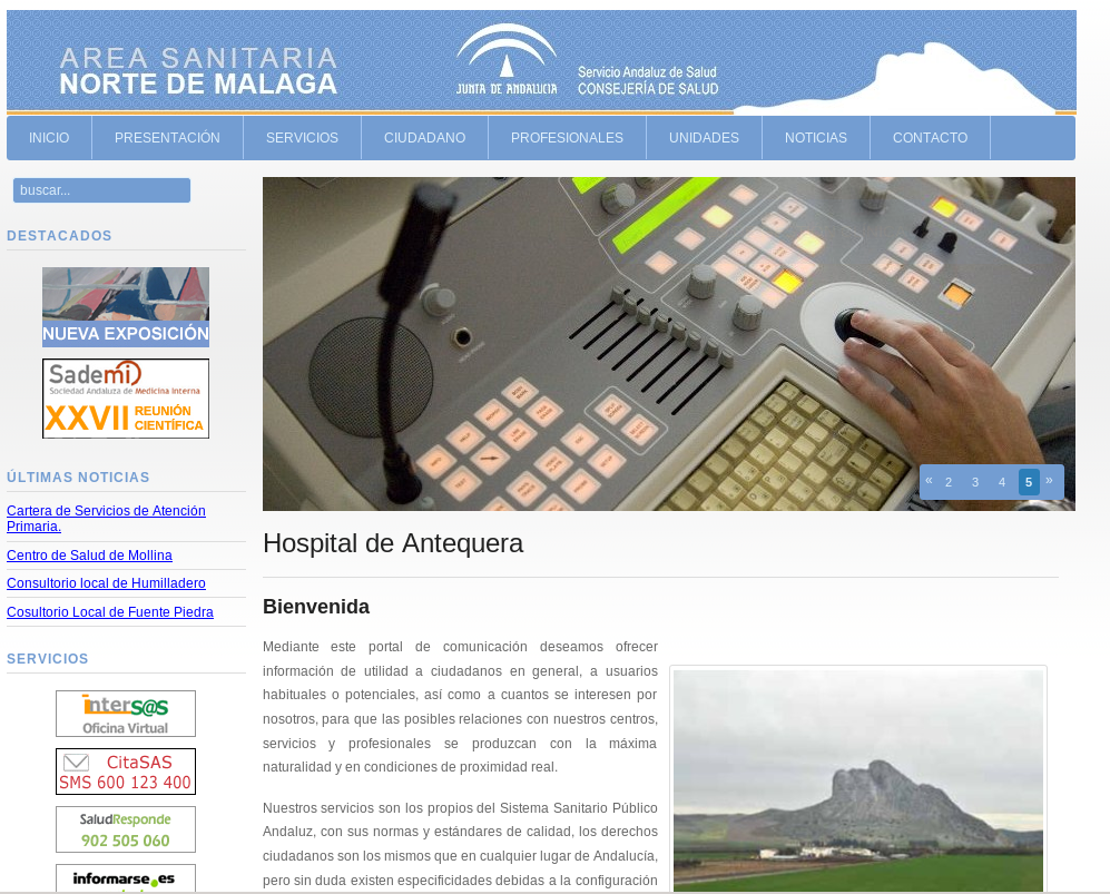 Web Hospital Antequera
