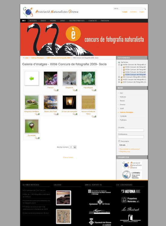 Web corporativa Joomla naturalistesgirona