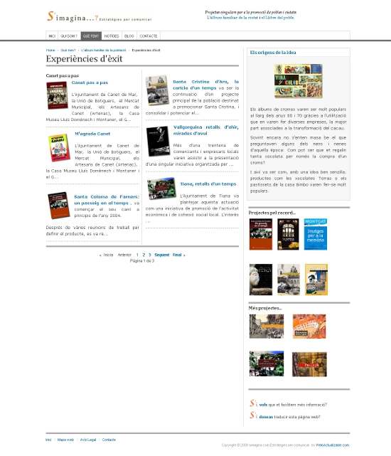 Página web S Web corporativa Joomla simagina