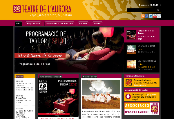 página web Teatre de l